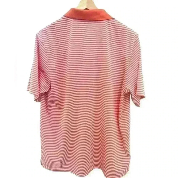 Bundle of Two Golf Polos. Izod Orange & White Stripe & Pro Tour Yellow & Blue - Picture 6 of 9